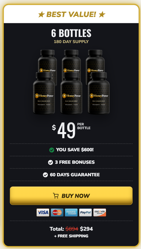 HoneyPower 6 bottle Price
